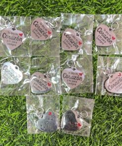 CHARM DE ACERO DISEÑO CORAZÓN 1UND (10PCS)