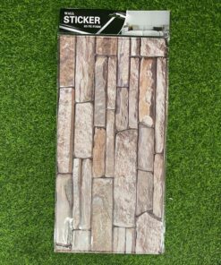 PAPEL TAPIZ 3D DE PIEDRA COLOR COBRO 1UND