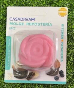 MOLDE REPOSTERÍA SILICONA DE ROSA 1UND (6PCS)