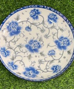PLATO CERÁMICA DE PEONIA AZUL 9" 1UND