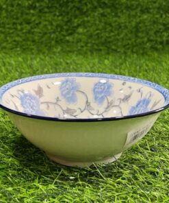 TAZA CERÁMICA DE PEONIA AZUL 6" 1UND