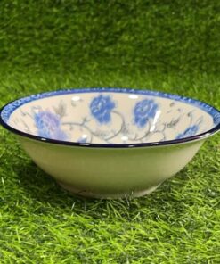 TAZA CERÁMICA DE PEONIA AZUL 7" 1UND