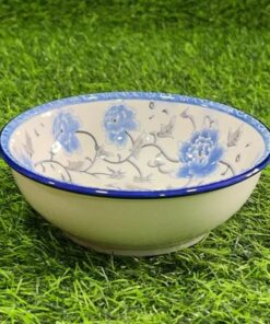 TAZA CERÁMICA DE PEONIA AZUL 5.5" 1UND