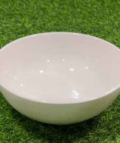 TAZA CERÁMICA GRANDE DE COLOR BLANCA 8" 1UND