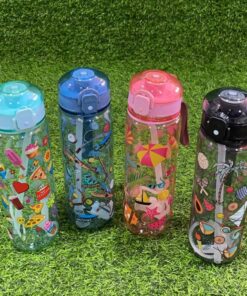 BOTELLA DE AGUA CON DISEÑOS 800ML 1UND