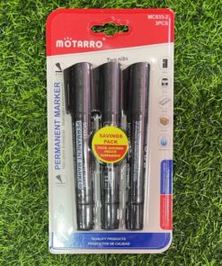 SET DE MARCADOR PERMANENTE COLOR NEGRO 2.5MM 1UND (3PCS) / MC033-2