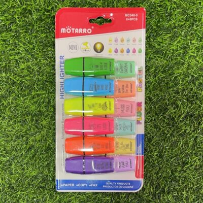 SET DE MINI RESALTADOR COLORES VARIADOS 1UND (12PCS) / MC048-5