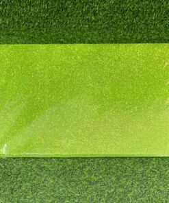 ESPONJA EVA COLOR VERDE MANZANA CON ESCARCHA 60X40CM 1UND (10PCS)