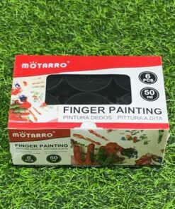 PINTURA DEDOS COLOR NEGRO 50ML 1UND (6PCS)