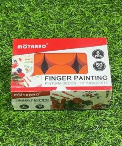PINTURA DEDOS COLOR ANARANJADO 50ML 1UND (6PCS)