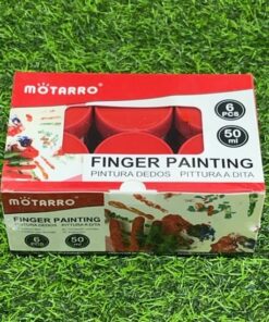 PINTURA DEDOS COLOR ROJO 50ML 1UND (6PCS)