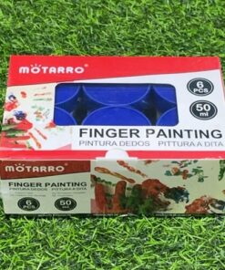 PINTURA DEDOS COLOR AZUL OSCURO 50ML 1UND (6PCS)