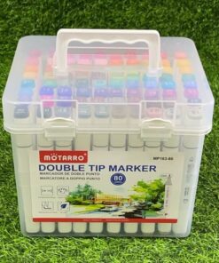 MARCADOR CON DOBLE PUNTA 80 COLORES 1UND