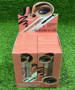 SET DE MÁSCARA DE PESTAÑAS + DELINEADOR DE OJOS DE LUCKYLILY 1UND