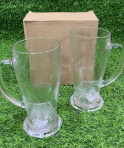 SET DE JARRA CERVECERA VIDRIO DE FUTBOL P-112 1UND (2PCS)