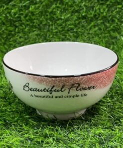 TAZA CERÁMICA DE LILIO Y LETRA BEAUTIFUL FLOWER 4.5" 1UND