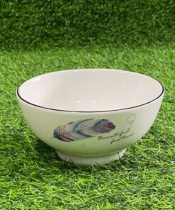 TAZA CERÁMICA DE PLUMA 6" 1UND