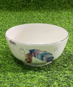 TAZA CERÁMICA DE PLUMA 7" 1UND