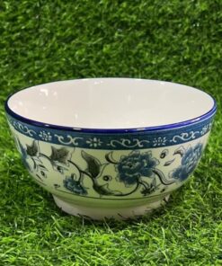 TAZA CERÁMICA DE PEONIA AZUL 5.5" 1UND