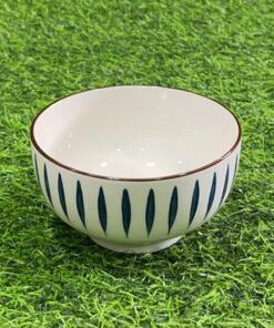 TAZA CERÁMICA DE HIERBA PELUDA AZUL 4.5" 1UND