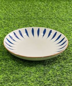 PLATO CERÁMICA DE HIERBA PELUDA AZUL 8" 1UND