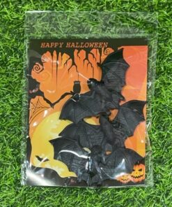 DECORACIÓN HALLOWEEN DE MURCIELAGO 1UND (3PCS)