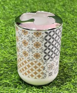 VASO PARA CEPILLO CON DISEÑO FLOR 1UND