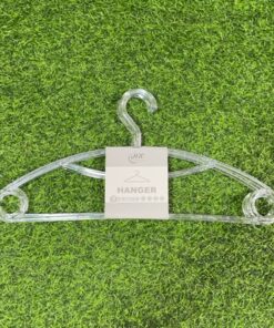 GANCHO PARA ROPA DE PLÁSTICO TRANSPARENE 1UND (5PCS )