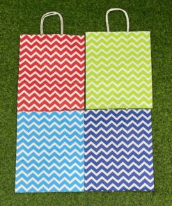 BOLSA DE REGALO DE COLOR LISO CON GRAFICO 32*26*12CM 1UND