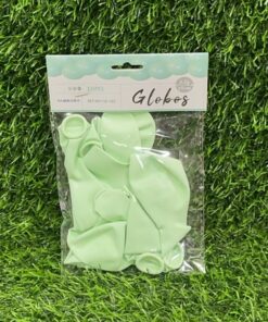 GLOBO MACARON VERDE CLARO 25CM 1UND (10PCS)