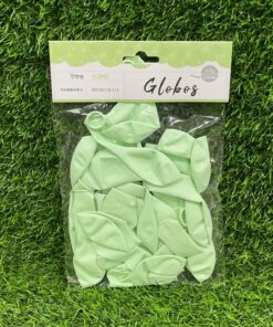 GLOBO MACARON VERDE CLARO 23CM 1UND (25PCS)