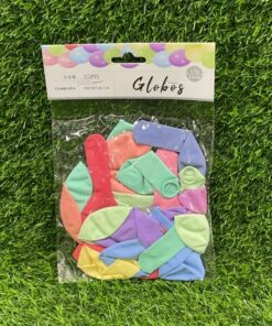 GLOBO MACARON MIXTO COLOR 23CM 1UND (25PCS)
