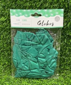GLOBO NACARADO VERDE OSCURO 23CM 1UND (25PCS)