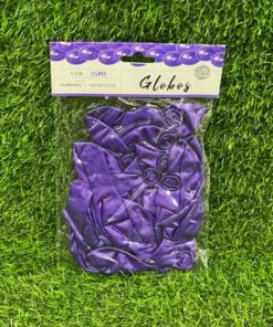 GLOBO NACARADO MORADO 23CM 1UND (25PCS)