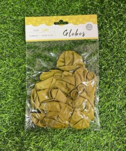 GLOBO NACARADO DORADO 23CM 1UND (25PCS)