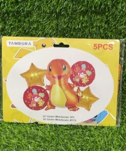 SET DE GLOBOS METÁLICOS DE POKEMON 1UND (5PCS)