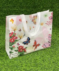 BOLSA RECICLAJE DE MARIPOSA 32*27*10CM 1UND