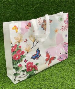 BOLSA RECICLAJE DE MARIPOSA 47*36*10CM 1UND