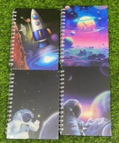 CUADERNO CON RESORTE DE ESPACIO EXTERIOR A5 1UND