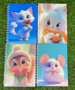 CUADERNO CON RESORTE  DE ANIMAL  A5 1UND