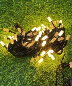 LUZ NAVIDEÑA DISEÑO BURBUJAS LUZ DE COLOR AMARILLA 1UND