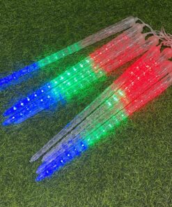 LUZ NAVIDEÑA DE ICICLE LLUVIA DE METEORITOS LUZ DE COLORES 45CM 1UND