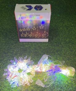 LUZ NAVIDEÑA DE COPO NIEVE Y ESTRELLA 10 LED 1UND