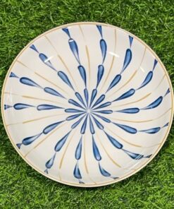 PLATO CERÁMICA DE GOTAS 8" 1UND