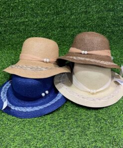 SOMBRERO DE MUJER CON LAZO Y PERLA 1UND