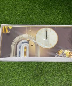 RELOJ DE PARED RECTÁNGULO CON DISEÑOS 30X60CM 1UND