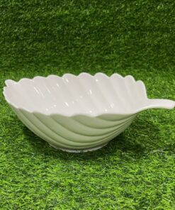TAZA HONDA CERÁMICA DE HOJA 12" 1UND