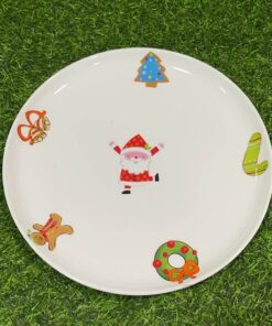 PLATO CERÁMICA REDONDO DE NAVIDEÑO 10" 1UND