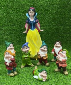 ADORNO CERÁMICA DE BLANCA NIEVE Y ENANOS 1UND (8PCS)