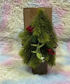 ÁRBOL NAVIDAEÑO EN LA MESA 28CM 1UND